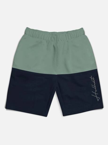 Hellcat Short For Boys Casual Colorblock Cotton Blend