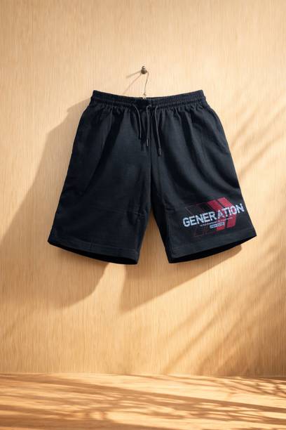 Laiha fashion Short For Boys & Girls Casual Graphic Print Cotton Blend