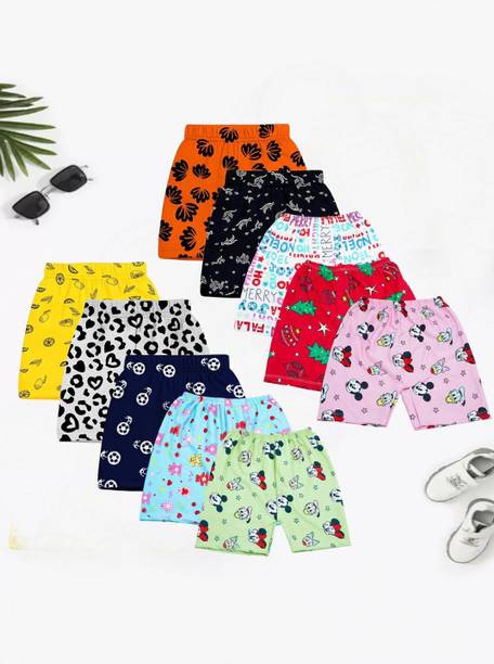 Short For Baby Boys & Baby Girls Casual Printed Cotton Blend