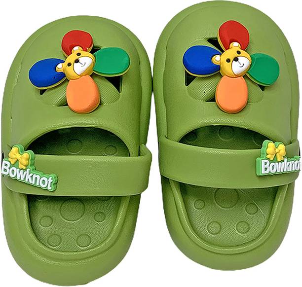 Little Surprise Box Green Pinwheel Slip on Clogs all season Footwear for Toddlers & Kids