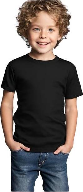 PONKOTHAI TEX Baby Boys Self Design Organic Cotton Regular T Shirt