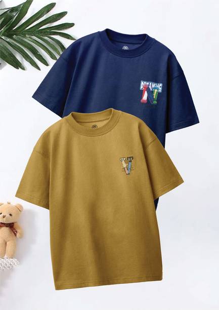 Codez Boys Printed Pure Cotton Oversized T Shirt