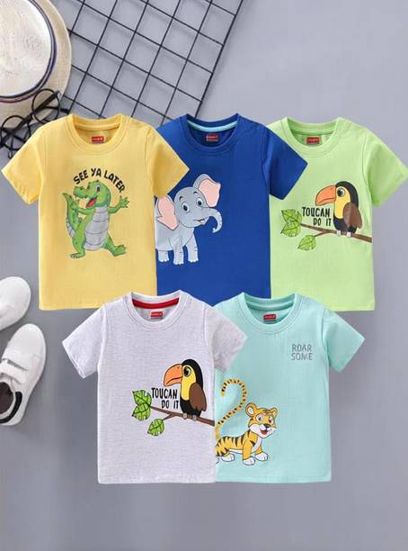 Baby Boys & Baby Girls Printed Cotton Blend Regular T Shirt