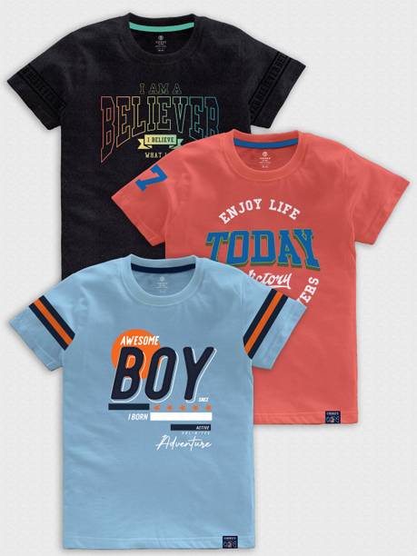 Codez Boys Printed Cotton Blend Regular T Shirt