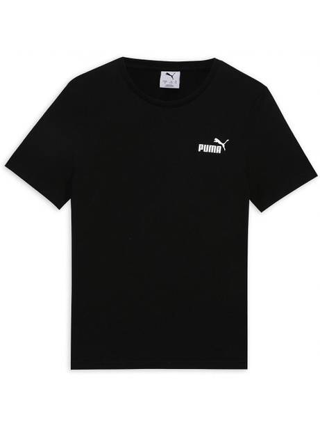 PUMA Boys Solid Cotton Blend Regular T Shirt
