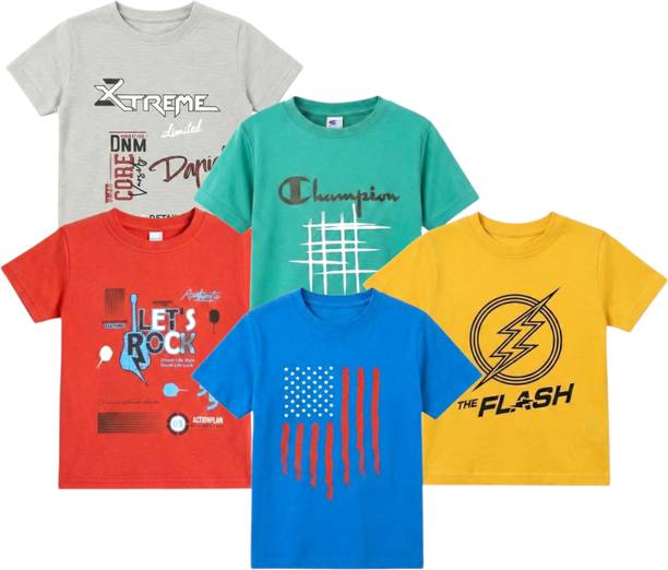 Baby Boys Printed Cotton Blend Regular T Shirt