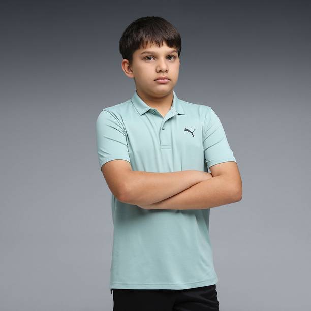 Boys & Girls Solid Polyester Regular T Shirt