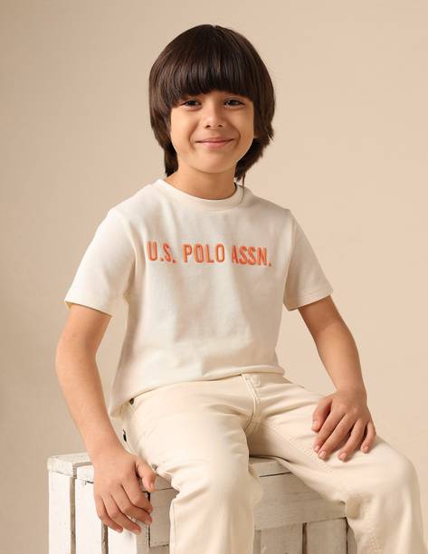 Boys Graphic Print Pure Cotton Regular T Shirt