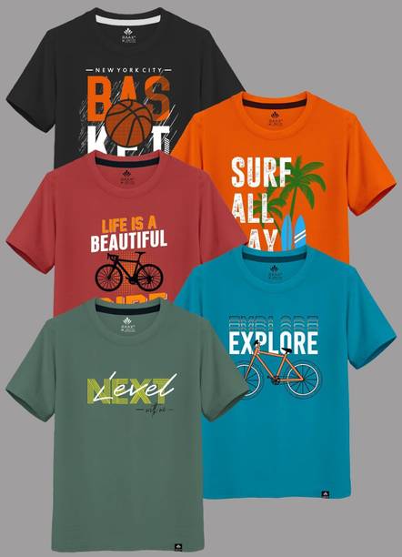 Raax Boys Printed Pure Cotton Regular T Shirt