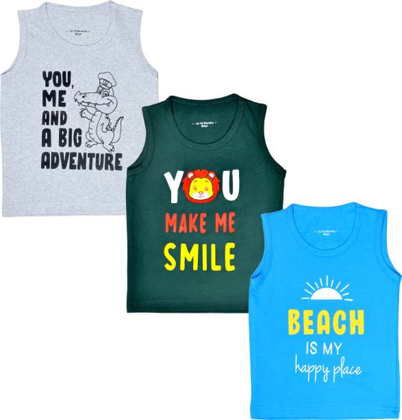 Baby Boys Graphic Print Cotton Blend Regular T Shirt