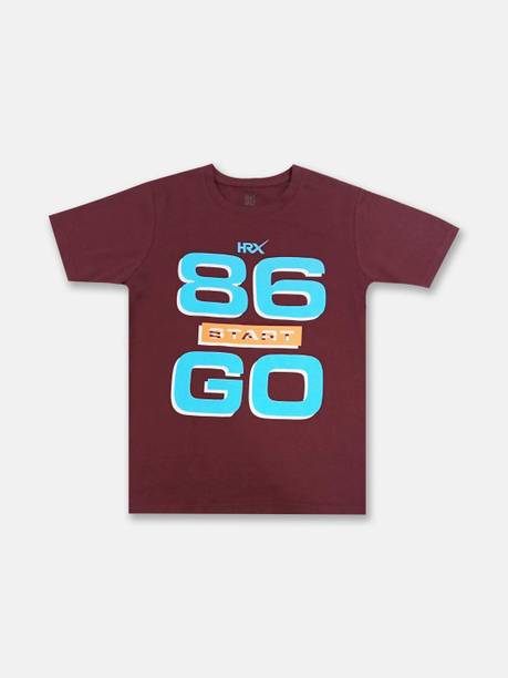 Boys Printed Cotton Blend Regular T Shirt