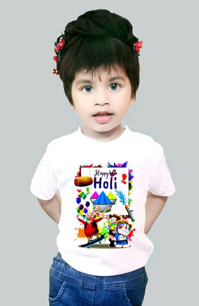 tifti Boys & Girls Colorblock Polycotton Regular T Shirt