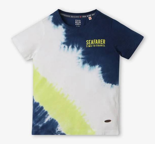 Boys Tie & Dye Pure Cotton Regular T Shirt