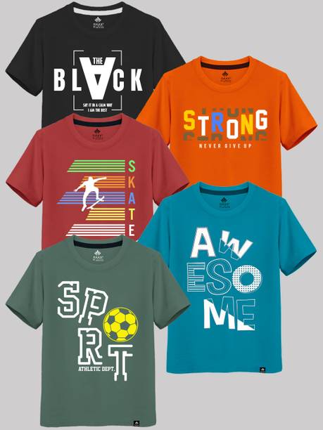 Raax Boys Printed Pure Cotton Regular T Shirt