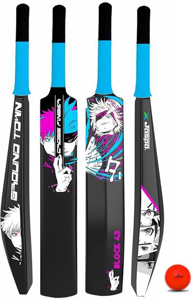 जस्पो Anime Plastic Cricket Bat with Ball For every age group क्रिकेट किट
