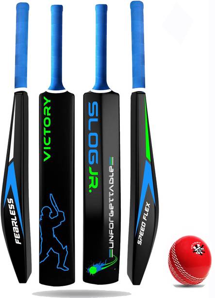 VICTORY KIDS JUNIOR SLOG Plastic Cricket Bat with Ball For Kids Cricket Kit