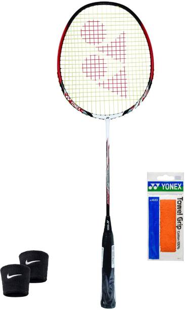 YONEX Best Nanoray 7000i Racket With Grip and Wrist Band Badminton Kit