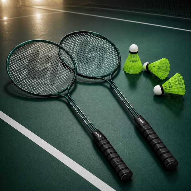 TheGiftslab Badminton Racket Set with 4 Shuttlecocks Badminton Kit