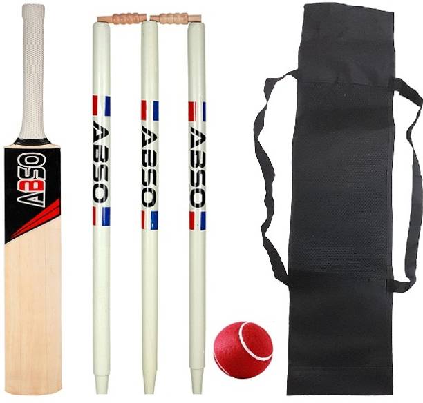 abso Super Shot Wooden Cricket Kit Size-02 for Age Group 6-7 Years Cricket Kit