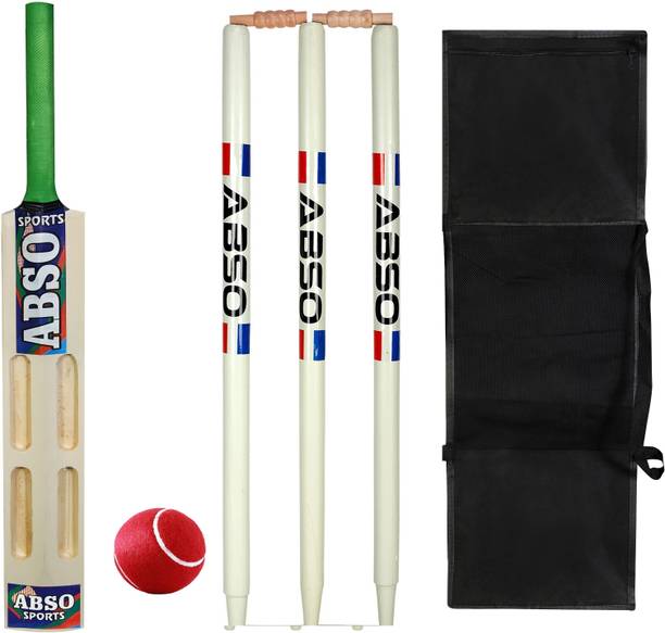 abso Poplar Willow Soft Tennis Cricket Kit 4 Scoop for Age group 4-8 years Cricket Kit