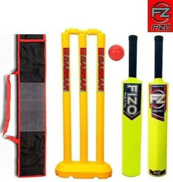 SS SKULL PVC Kit Kids Below 8 Plastic Bat Size 3, Wickets 24'', Bag, Bails, Ball, Base Cricket Kit
