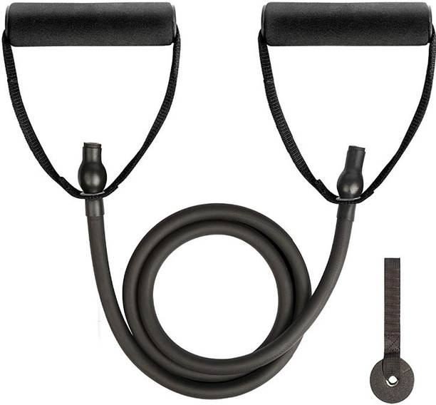 QUICK FIT Toning Tube with Foam Handle Ideal for Physical Therapy Muscle Toning Resistance Tube