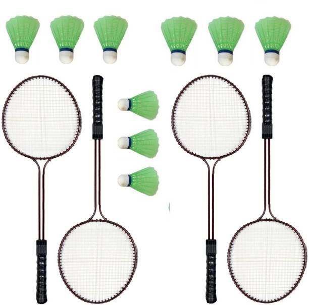 Satnam Traders DOUBLE SHAFT RACKET Badminton Kit