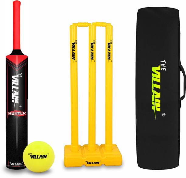 HouseOfCommon Hunter Plastic Cricket Bat (Full Size-Bla...