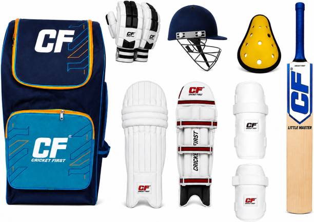 Cricket First Complete Cricket Kit Bag For Left Hand Batsmen, 15+ Years, Size 7 Cricket Kit Cricket Kit