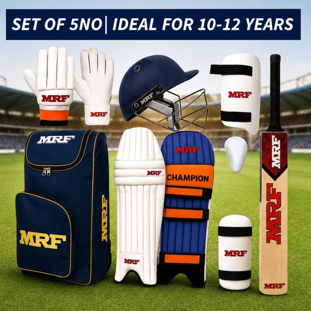 Intellect Creation Beginner Friendly Cricket Kit With Kashmiri Willow Bat|| (Height 4'9"-5'4") Cricket Kit