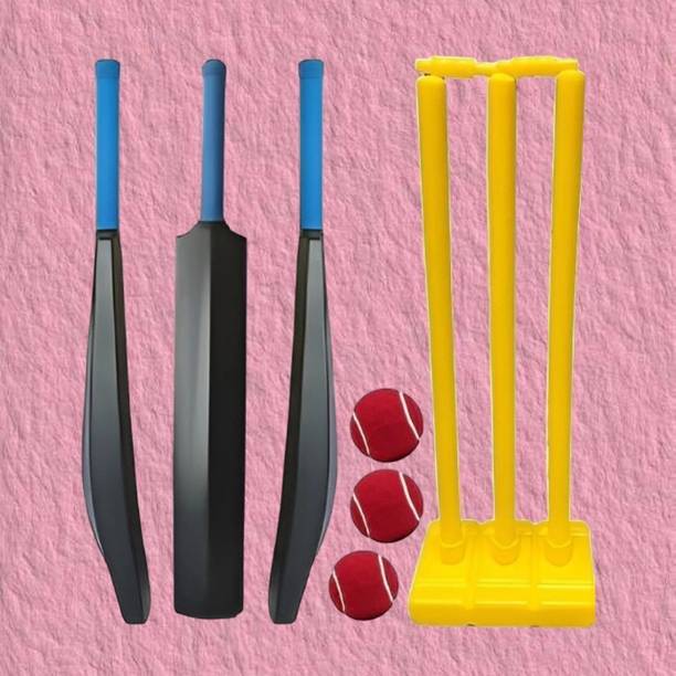 SS SKULL Kids Cricket Set PVC Bat Stump & Tennis Ball Kit Cricket Kit
