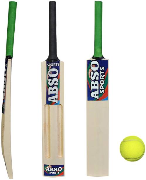 abso Youth Wooden Cricket Bat and Ballwith 2 SCOOP Design Size 2 ("Ages 4-5 years)" Cricket Kit
