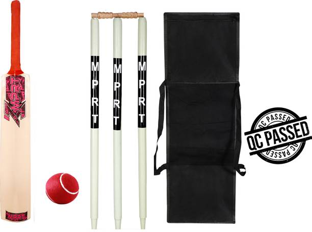 MPRT Advik Wooden Cricket Kit For Tennis Ball Size 5 Combo For Age Group 10-12 Years Cricket Kit