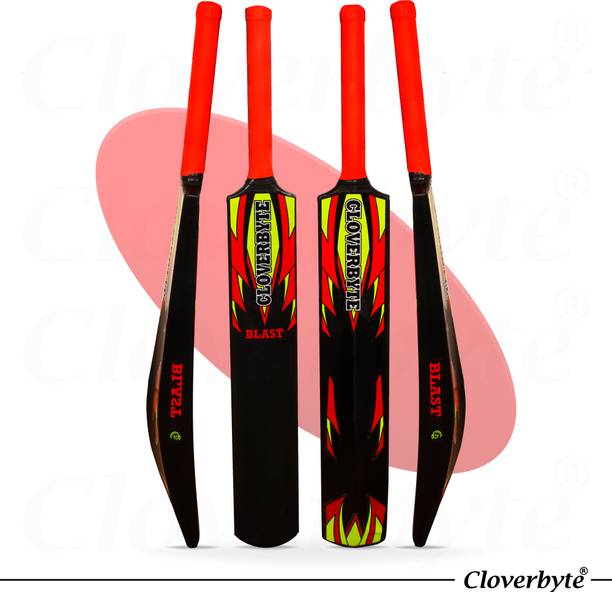 क्लवरबाइट Heavy Duty Plastic Full Size Premium Hard Plastic For age 15+ PVC/ प्लास्टिक क्रिकेट  बैट फॉर 15+ Yrs