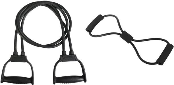 Fitnesstricks Double Toning Tube & Resistance Tube (Pack of 2) Fitness Accessory Kit Kit