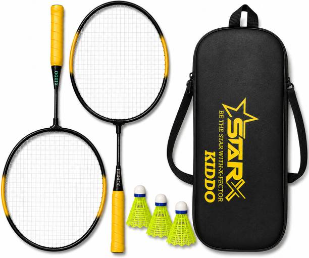 STARX Kiddo Badminton Racket Kit for Kids with 3 Corks and Cover (Badminton for Kids) Badminton Kit