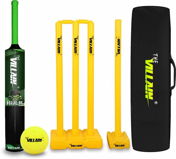 The Villain Hulk Plastic Cricket Bat (Full Size-Black) ...