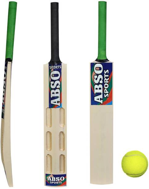 abso Youth Wooden Cricket Bat and Ball With 6 SCOOP Design for Age 10-12 years Size 5 Cricket Kit