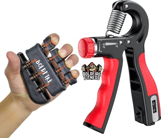 BoldFire Countable Hand Strengthener with Adjustable Resistance Exerciser Wrist(Pck of 2) Hand Grip/Fitness Grip