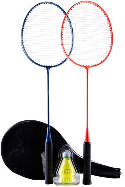 KRISSDIL PERFLY Decathlon Adult Badminton Racket BR 100 Set Starter Blue Red Badminton Kit