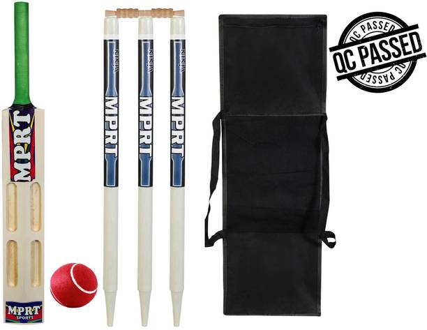 MPRT Spider-Man Wooden 4 Scoop Cricket Kit Bat Size 2 For Age Group 3-5 Cricket Kit Cricket Kit