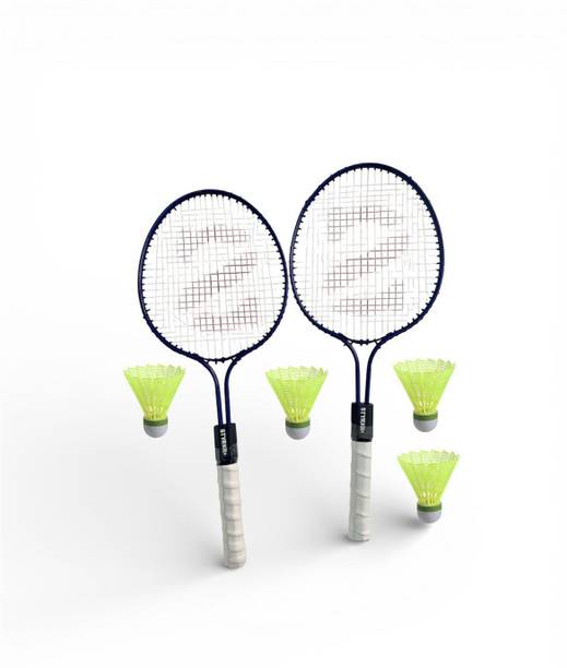 STYRKR Small Double Shaft Badmintion racket with Four Shuttle cork Badminton Kit