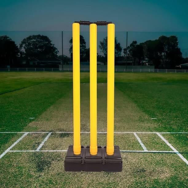 SS SKULL Plastic Yellow Cricket Stumps Pack of 1 Cricket Kit