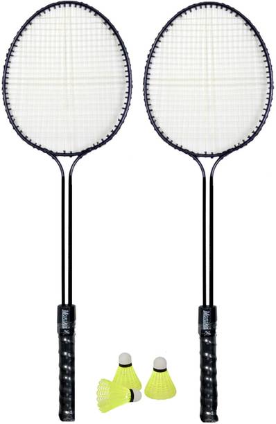 Monika Sports 2 Pc Badminton Set with 3 Nylon shuttle cock / Child and Adults Badminton Kit
