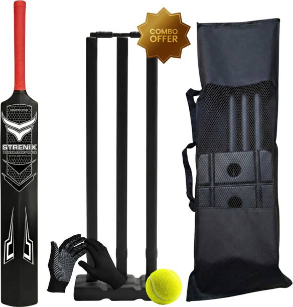 SS SKULL Complete Cricket Kit (1 Bat,1 Ball,1 Bag,1GlovesSet, Stump Set) For Champions Cricket Kit