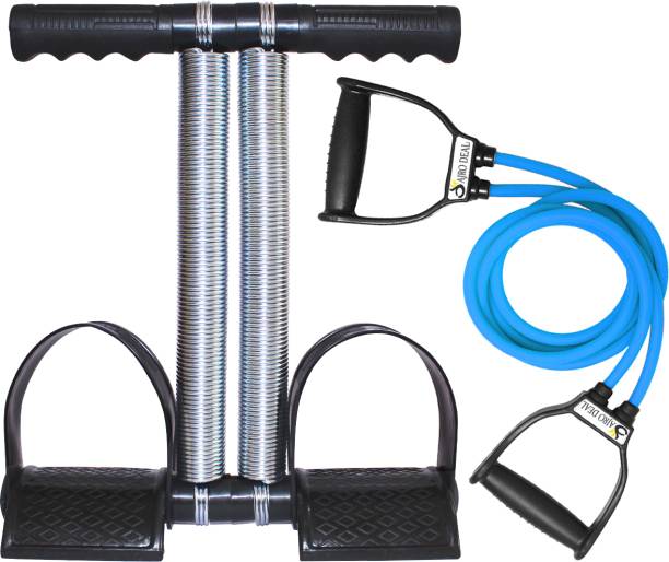 AJRO DEAL DOUBLE SPRING AB EXERCISER TUMMY TRIMMER & HEAVY TONING TUBE FOR GYM & WORKOUT Fitness Accessory Kit Kit