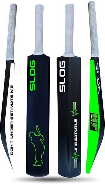 HF THE ORIGINAL Slog Full Size (Ideal for 15+) Hard PLastic For tennis Ball PVC/Plastic Cricket  Bat For 15+ Yrs