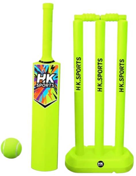 HK Sports CRICKET KIT BAT SIZE 1 BALL STUMPS WICKET...
