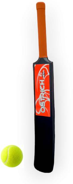 Ostrich Hard Plastic Junior Cricket Bat For 6-8 Years With 1 Piece Ball Cricket Kit