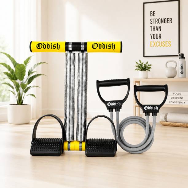 Oddish fitness combo Double spring Tummy Trimmer 12 inch and Toning Tube Fitness Accessory Kit Kit